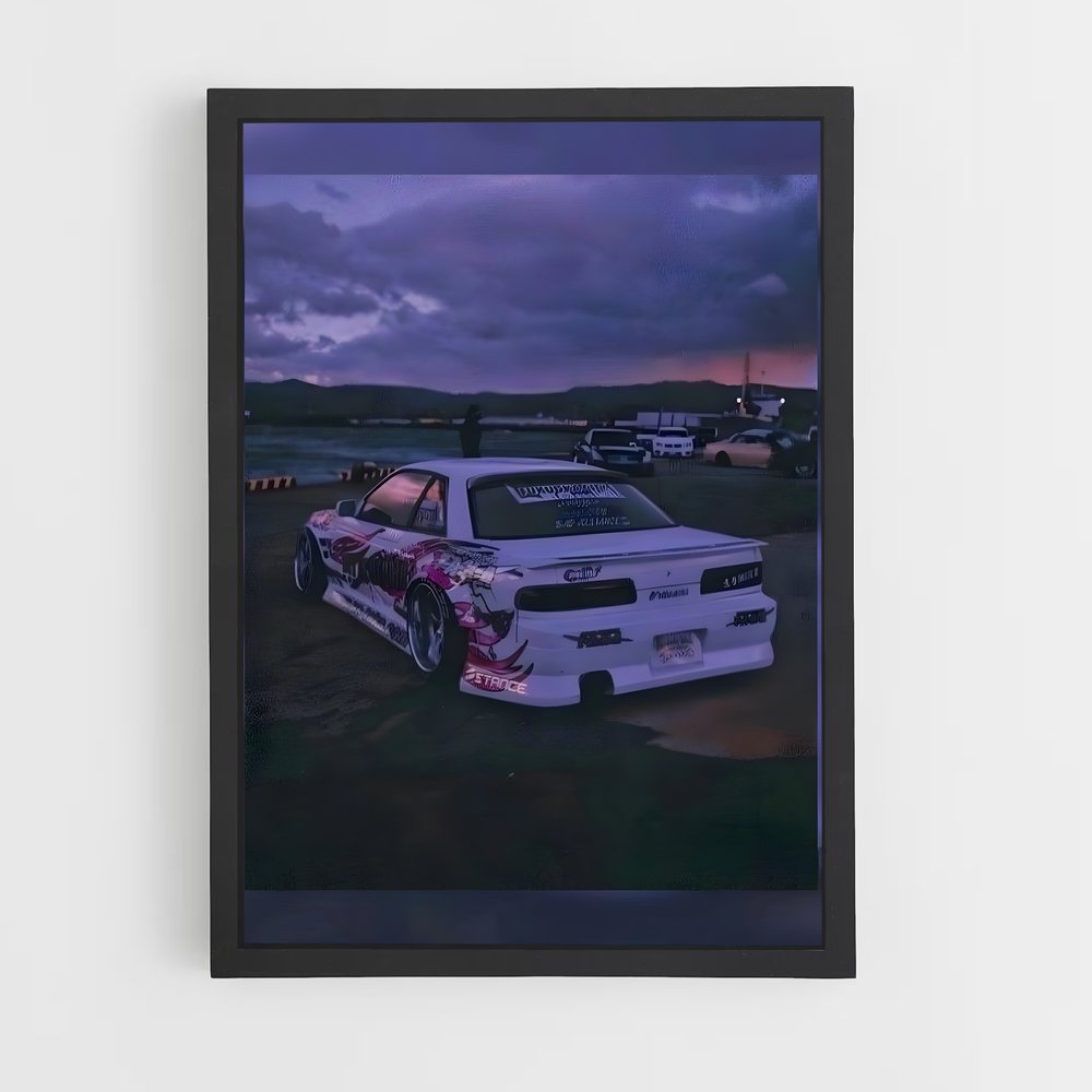 Poster Pink Drift – affiche Nissan (vue 2)